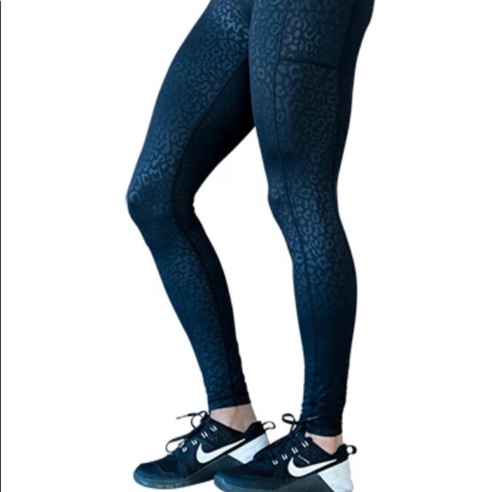 Constantly Varied Gear BLACK LEOPARD LEGGINGS.
